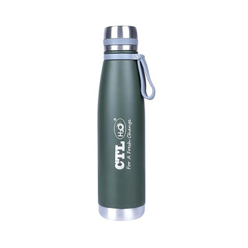 CTLH20 Slim Water Bottle| 1L Stainless Steel Bottle for School Children Office Home Fridge & Gym| Leakproof & Rustproof Design