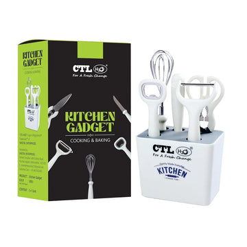 Complete 6-Piece Kitchen Gadgets Set Essential for Peeling, Cutting and Whisking