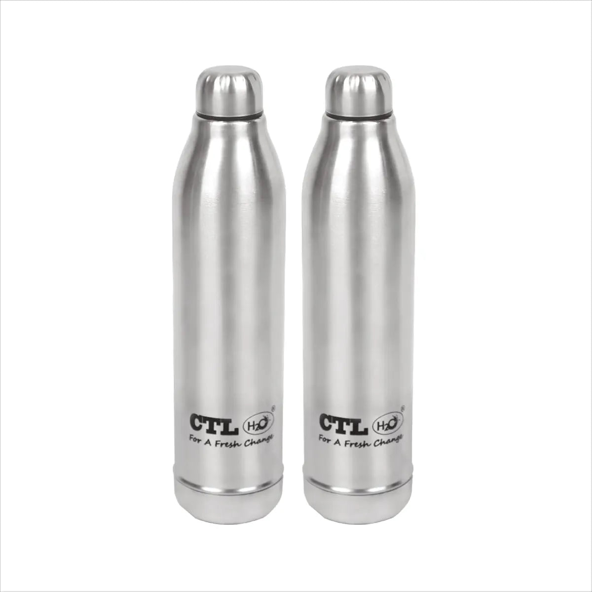 Silver Stainless Steel Water Bottle, 950 ml Each 100% Leak Proof