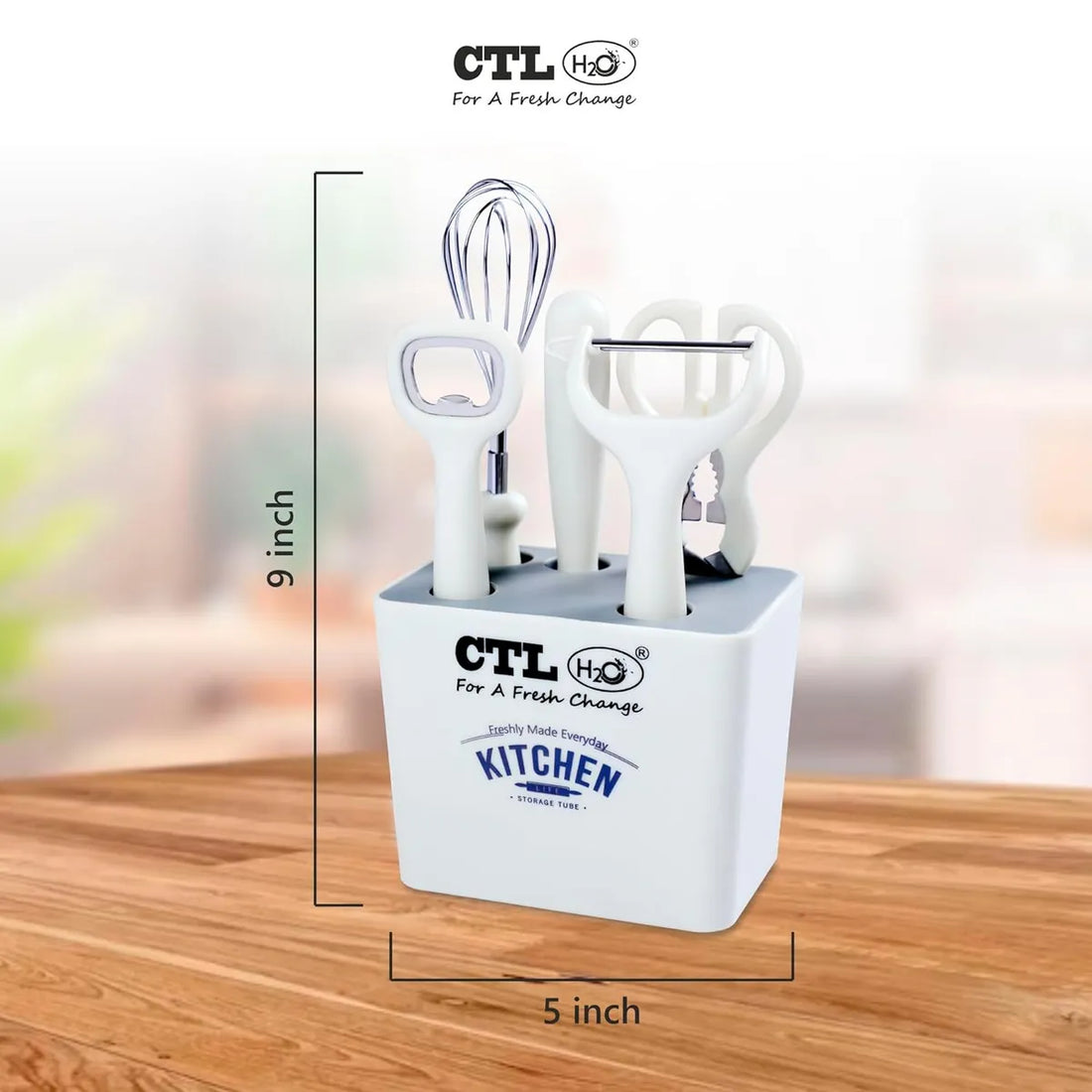 Complete 6-Piece Kitchen Gadgets Set Essential for Peeling, Cutting and Whisking